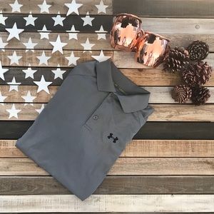 Men’s Under Armour gray LOOSE catalyst polo